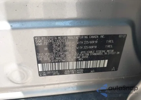 2022 Toyota Rav4 Hybrid Xse из США, поврежденный, VIN 2T3E6RFV7NW031633